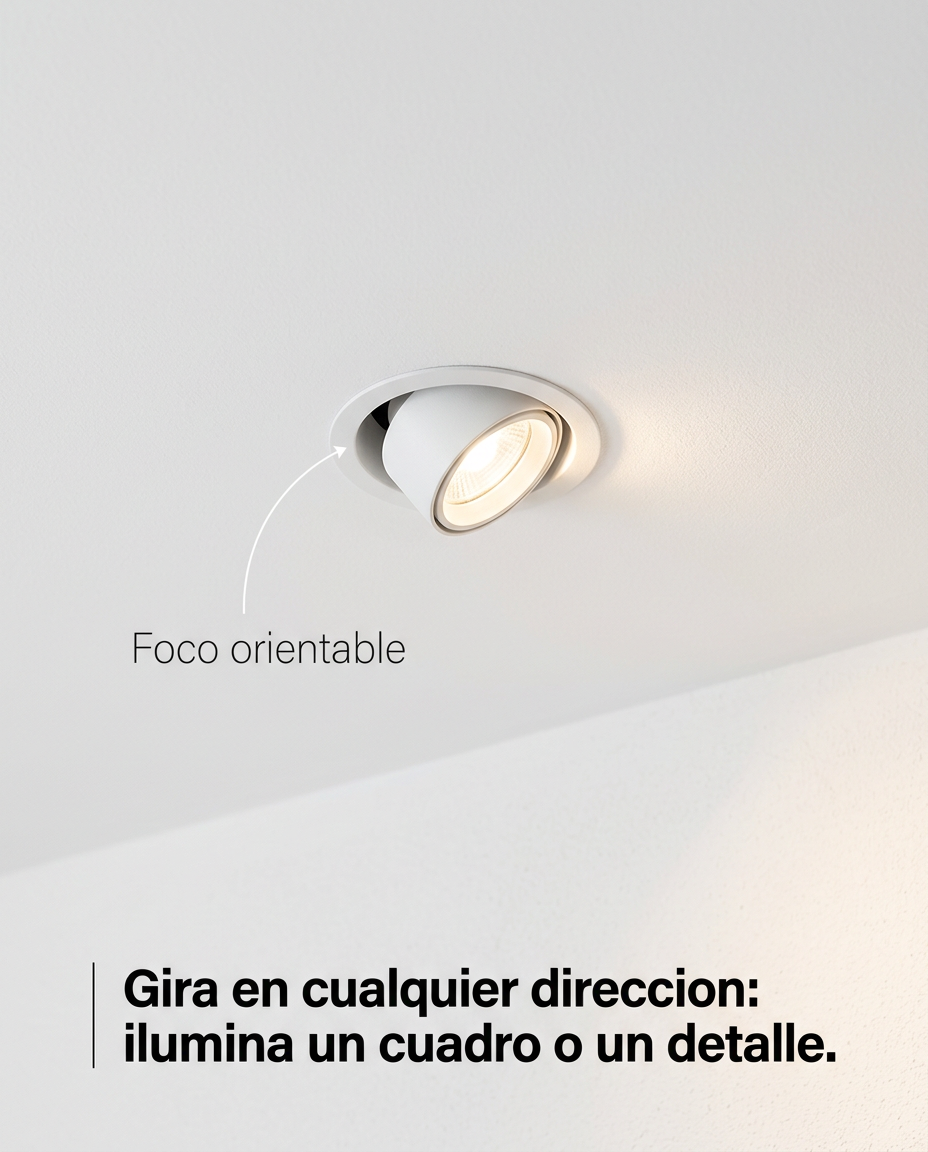 Foco orientable